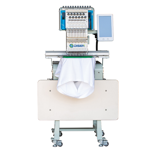 DSC-J1201 미니 단일 헤드 자수 기계 30*40cm 모자 Tshirt 자동 봉제 자수 기계 전산화