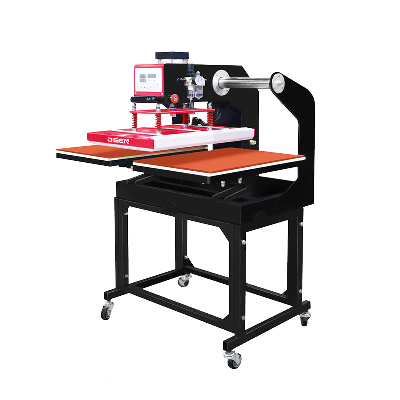 DS-7B-1 40*60cm T-셔츠 직물을 위한 두 배 역 열 압박 이동 기계