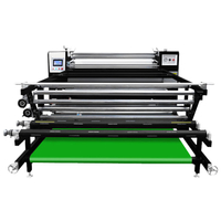 DS-26B 1.7x420 1700mm 롤러 승화 종이 롤 열전달 인쇄 직물 섬유 절단 조각 천 자동 열 프레스 기계 롤