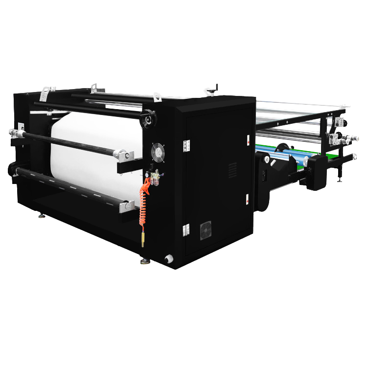 DS-26B 1.7x420 1700mm 롤러 승화 종이 롤 열전달 인쇄 직물 섬유 절단 조각 천 자동 열 프레스 기계 롤