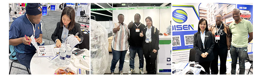 2023년 남아프리카 전시회, 고객과 함께한 사진